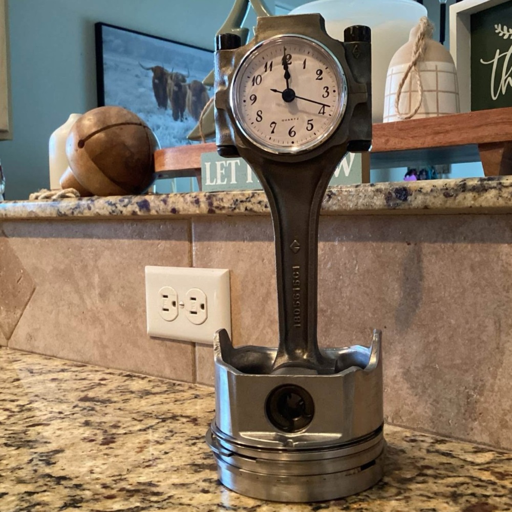Custom Diesel piston clock